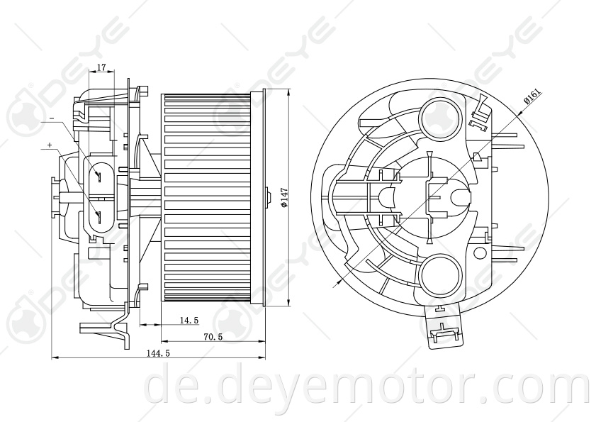 7701056965 7701055135 12v Gebläsemotor für RENAULT MEGANE